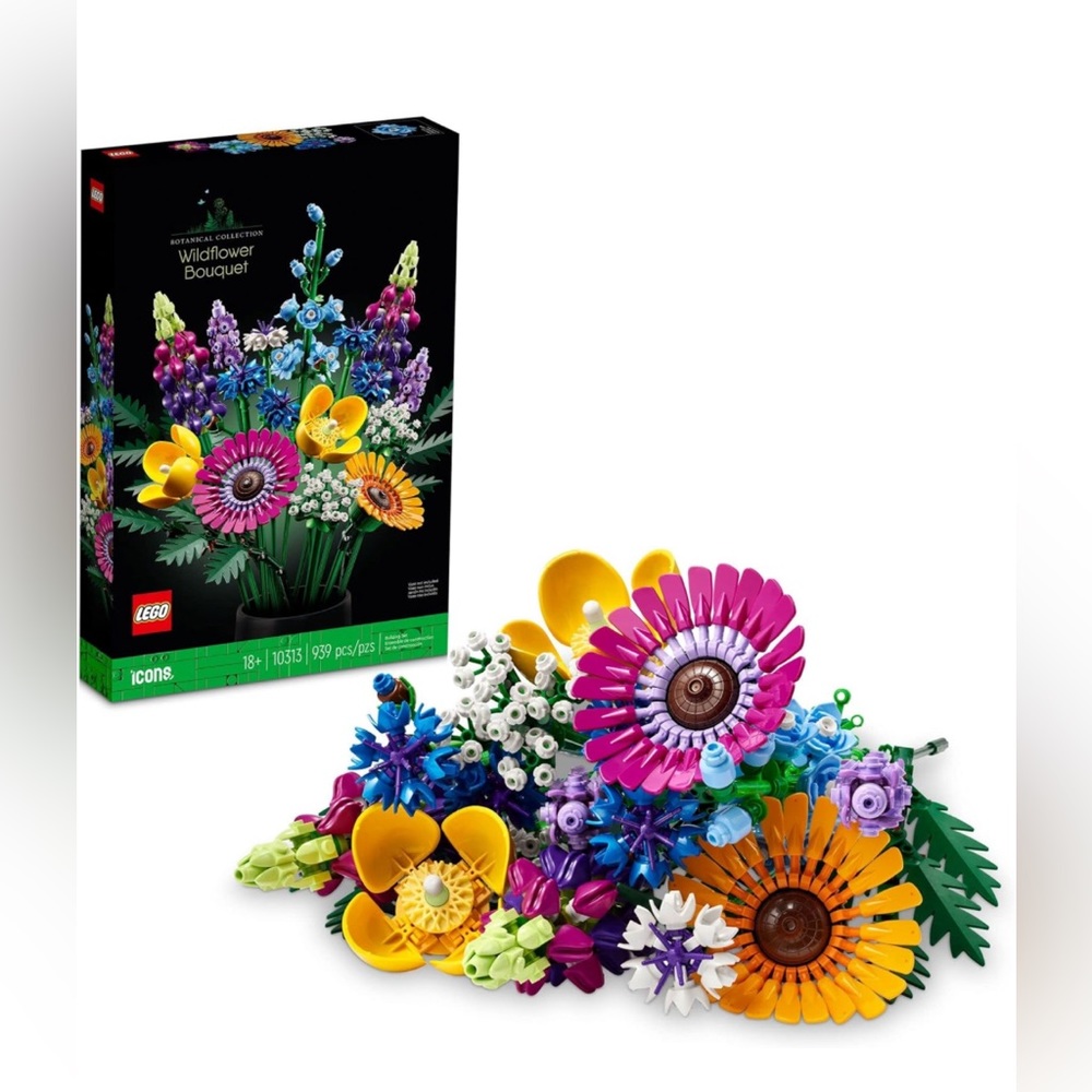 LEGO Icons Wildflower Bouquet Botanical Collection Building Set for Adults - NEW